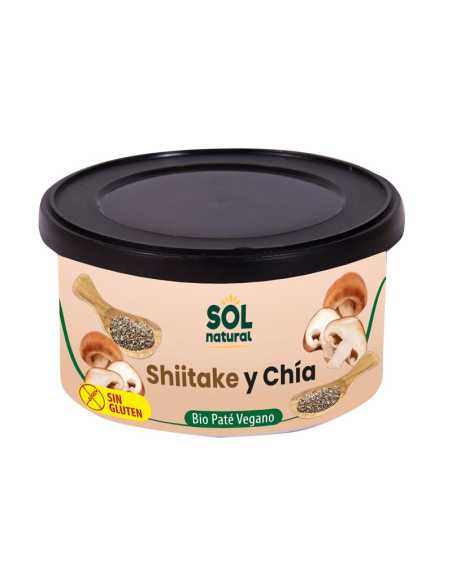 Pate vegano shiitake chia bio 125g Sol Natural Pate vegano shiitake chia bio 125g Sol Natural